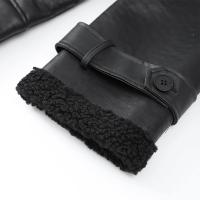 Chaqueta Larga de Lana de Oveja con Detalles de Parche Abrigo de Invierno Cálido con Cinturón y Bolsillo Moda Callejera Femenina 2024 - details 8