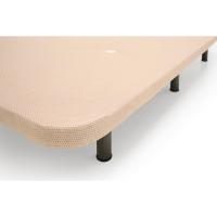 Cama de Metal Tapizada 3D Reforzada Estructura Extra Firme con Barras de Refuerzo Internas y 6 Patas Metálicas Roscadas de 26 cms Tamaño 150x190 cm Negro - details 13