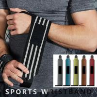 Muñequera de soporte para muñeca, muñequera de levantamiento de pesas para entrenamiento de gimnasio, Vendaje deportivo con lazo para el pulgar, correas de sujeción, envolturas para muñeca, 1 par - details 2