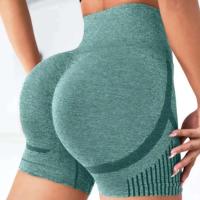 Pantalones Cortos de Cintura Alta y Torso Recto para Mujeres Secado Rápido, Transpirables para Yoga, Gimnasio, Correr - details 11