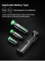 Cargador de Batería Universal Nextorch DC10 para Linternas Protección contra Cortocircuitos y Polaridad Inversa Seguridad Voltaje Adecuado para 10440/14500/16340/18350/18650/22650/25500/26650 Etc - details 4