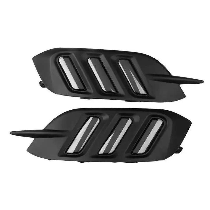 Luces de circulación diurna LED DRL para coche, luz trasera de freno de parachoques, lámpara antiniebla para Honda Civic 10. ª generación 2016-2019 - 1