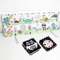 Libro de Actividades Sensoriales para Bebés de Tela Suave Contraste Alto Negro y Blanco Juguetes Educativos para Niños Pequeños - details 25