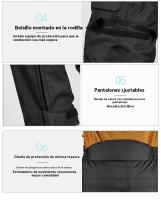 Pantalón moto hombre 4 estaciones resistente viento trail rally juvenil Deportes - details 5