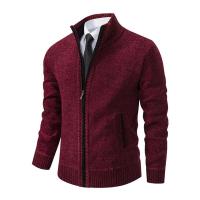 Cárdigans de otoño e invierno, suéteres con cuello levantado para hombre, suéteres de chenilla, prendas de vestir exteriores, ropa de hombre - details 5