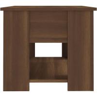 Mesa de centro, mesa auxiliar, consola lateral, salón, sofá, sala de estar, cafetería, muebles, mobiliario, madera contrachapada blanca, 79x49x41 cm - details 43