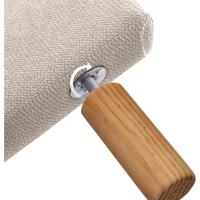 Cabezales de Cama Capitoné hasta el Suelo. Cabezal tapizado ACUALINE Tela y Polipiel. Cabeceros de Cama Matrimonio e Individual (Tela Beige, 160cm (Camas 150/160)) - details 5