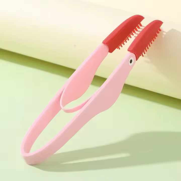 1 unidad de cepillo suave de silicona para gatos y perros, cepillo para blanquear los ojos, peine para limpieza de ojos, Clip para caca, cepillo suave, suministros para mascotas, cepillo anudado para perros y gatos - 1