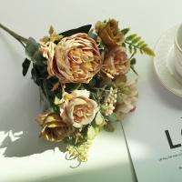 Flores artificiales de estilo europeo, flores falsas decorativas de seda de gran tamaño, arreglo Floral para boda, arreglo Floral DIY - details 8