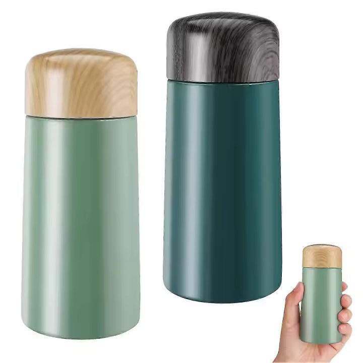 Botella Térmica de Acero Inoxidable de 150ml Para Bebidas Calientes y Frías - 1