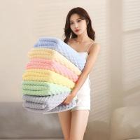 Toalla de baño de celosía de nube de terciopelo de Coral, Toalla de baño suave absorbente, 1 pce - details 1