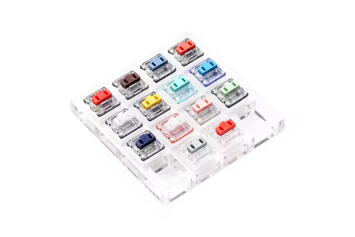 Probador de Interruptor de Acrílico Bajo Perfil RGB 14 Kailh Choc Para Teclado Mecánico - 1