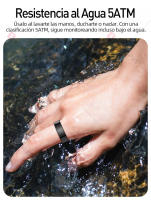 Anillo inteligente SANLEPUS - Monitoreo de salud 24/7, SpO2, sueño y temperatura - Resistencia al agua 5ATM - Plata/Negro/Oro - Envío rápido - details 11