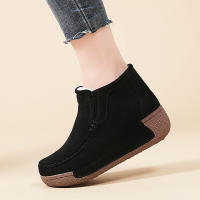 Botines clásicos forrados de piel para mujer, botas de suela antideslizante, ligeras, peludas, cómodas, cálidas para la nieve, para exteriores, Invierno - details 6