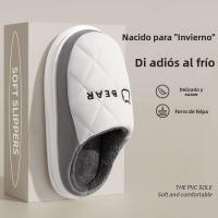 Nuevas zapatillas de algodón para mujer, cálidas en el interior del hogar en otoño e invierno - details 0