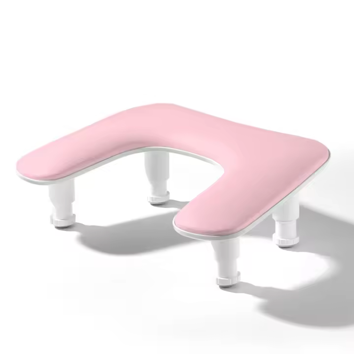 Reposabrazos de manicura para uñas Tech: reposabrazos de uñas ajustable en forma de U - Reposabrazos de mano de cuero PU para manicuristas - 1