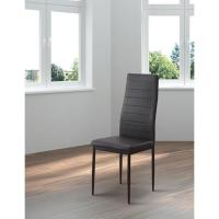 Paquete de 6 Sillas de Comedor emi, Sillas Estilo Moderno, Ergonómicas, respaldo y asiento en polipiel color negro - details 5