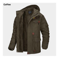 Chaqueta de esteras MAGCOMSEN para hombre invierno con capucha desmontable y múltiples bolsillos parka para esquí y senderismo material de algodón exterior y forro de algodón season: otoño/invierno - details 7