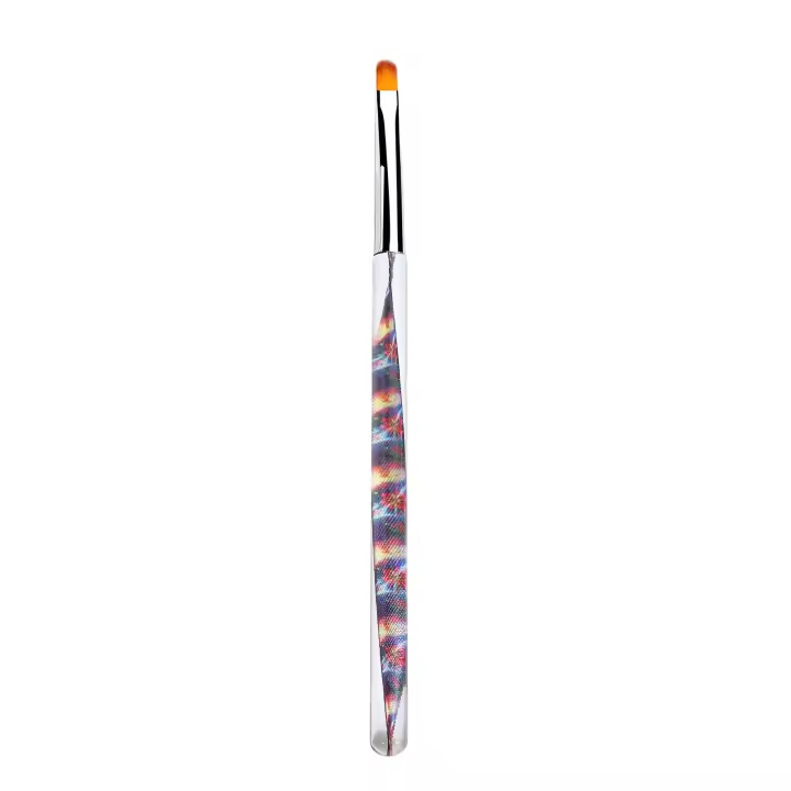 Pluma de Manicura de Cabeza Plana Suave Políso de Uñas Fototerapia para Decoración de Uñas de Dedos - 1