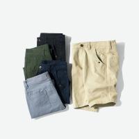 Novedad de verano, pantalones cortos Cargo 100% de algodón para hombre, moda de Color sólido, múltiples bolsillos, pantalones cortos holgados informales de marca para hombre - details 1