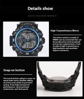 SHUNWAY Shengwei Student Simple impermeable deportes al aire libre brillo reloj electrónico hombres - details 9