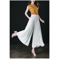 Pantalones de pierna ancha para mujer, pantalón corto holgado, cintura elástica, talla grande 3XL - details 17