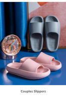 Zapatillas de suela gruesa para hombre y mujer, sandalias suaves de EVA, para el hogar Chanclas de playa, antideslizantes, talla grande 36-45 - details 1