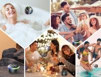 Altavoz Bluetooth Portátil IPX7 Impermeable con Ventosa, Luces LED Multicolor, Radio FM, Sonido 360 °   Estéreo, 5h Autonomía, Bajo Profundo, Ideal para Ducha, Viajes y Exteriores (Italia 2025 nuevos productos están a la venta) - details 3