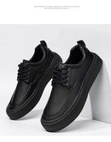 Zapatos de oficina de negocios con cordones cómodos de cuero formal de caña alta para hombre, redondos transpirables, uso diario - details 9