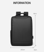 Mochila antirrobo para ordenador portátil para hombre, morral escolar impermeable con carga USB, bolsa de viaje de negocios, nuevo diseño, 2023 - details 12