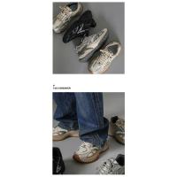 Zapatos Casuales Para Hombre Y Mujer Transversales Respirables Con Suela Gruesa Aumento De Talla Para Correr Al Aire Libre Cuatro Estaciones - details 1