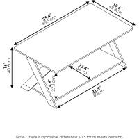 Mesa de Centro, Madera de ingeniería, Roble Francés, 89,9 (L) x 40,6 (A) x 49,8 (F) cm - details 2