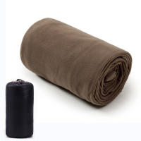 Saco de dormir de forro polar suave, manta de Camping ultraligera, sábanas de viaje al aire libre, tienda de campaña, cama cálida - details 11