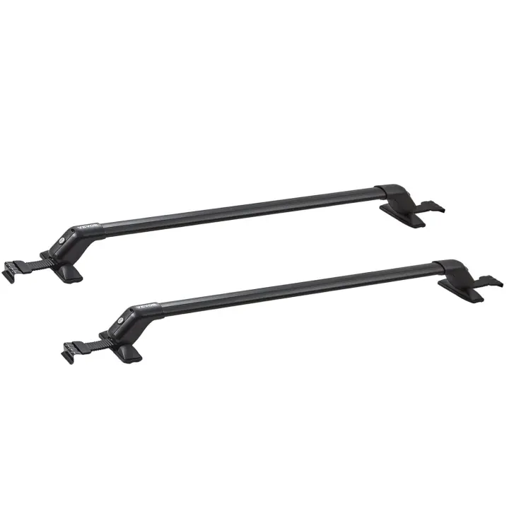 Portaequipajes de Aluminio con Cerradura para Coche Carga de 70.3kg Compatible con Vehículos con Techo Descubierto - 1