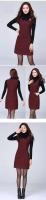 Vestido de lana caliente para mujer, primavera Otoño Invierno 2024, vestido sin mangas con bolsillo, chaleco a cuadros para mujer, vestidos ajustados 5XL - details 5