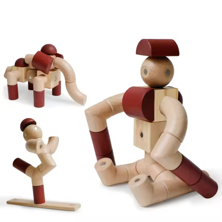 24pcs juego de bloques de construcción magnéticos juguetes educación preescolar infantil bloques de construcción magnéticos juguetes Montessori regalo de Navidad 2024 - 1