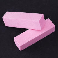 Limas de pulido para manicura y pedicura, esponja para el cuidado de las uñas, color rosa y blanco, 10 piezas - details 2