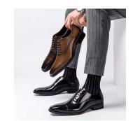 Zapatos formales de cuero para boda, clásicos, a la moda, para hombre, vestido de fiesta de oficina, zapatos para hombre - details 16