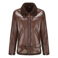 Chaqueta de cuero de manga larga para hombre, gran tamaño, informal, a la moda - details 5