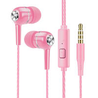 Auriculares con cable de 3,5mm, intrauditivos con cable y micrófono, auriculares estéreo HiFi de graves, deportes, música, juegos para teléfonos y PC - details 11