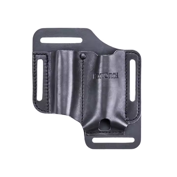Funda de Cuero EDC Nextorch V40 Adecuada para Linternas Barra de Luz Plumas Herramientas 100% Cuero Real Apto para Anchos de Cinturón ≤ 45mm - 1
