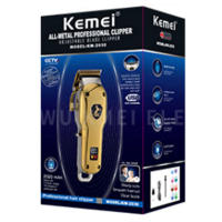 Kemei-cortadora de pelo profesional inalámbrica, dispositivo eléctrico recargable, con carcasa de metal, 2030 - details 0