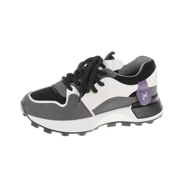 Zapatos de Deportes Gruesos para Mujeres 2025 Diseño Colorblocking Estilo Barroco Pequeño - 1