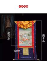 Cuadro de pared tradicional Nanhai Guanyin Tangka Xizang, imitación pintada a mano, Mural decorativo tibetano para sala de estar y hogar - details 2