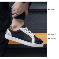Zapatos Casuales De Placa Remachada Para Hombre, Transpirables Y Cómodos Zapatos Deportivos De Exterior, Zapatos Deportivos De Moda. - details 14