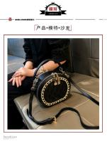 Bolso redondo pequeño con cadena de diamantes de imitación de marca Hong Kong2025Nueva bolsa de hombro de celebridades de Internet que combina con todo - details 10