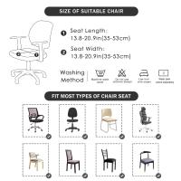 Funda de Jacquard para silla, funda de asiento dividida para ordenador de oficina, funda lavable para cojín de asiento, funda protectora extraíble - details 1
