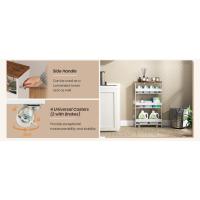 carrito auxiliar con ruedas estante cocina madera carro servicio estante nicho mueble baño estrecho