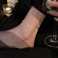 Tobillera de plata de ley 925, cadena deslumbrante, CZ transparente, geométrica, elegante para mujer y niña, joyería de moda, regalo, venta al por mayor - details 0