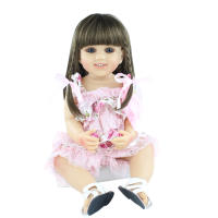 BZDOLL-Muñeca Reborn realista para niñas, juguete de 55 CM y 22 pulgadas, cuerpo de silicona suave completo, encantador, regalo de Navidad - details 6